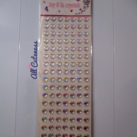 Iridescent Heart Gems Stickers - Picture 2 of 3